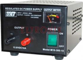 ZASILACZ M10-300-10 13.8V/10A Z AMPEROMIERZEM NIEREGULOWANY